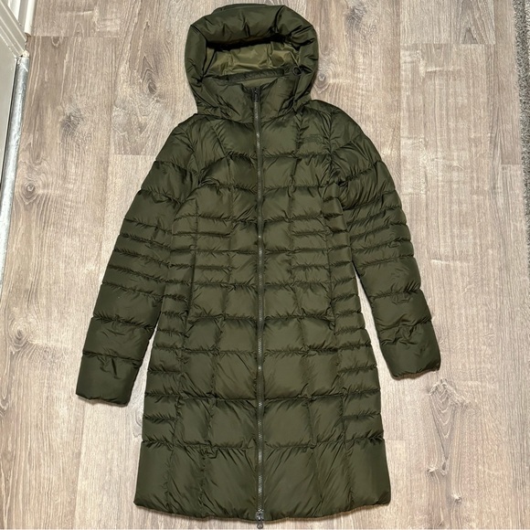 The North Face Jackets & Blazers - North Face Mid Length Dark Green Down Puffer Coat XS